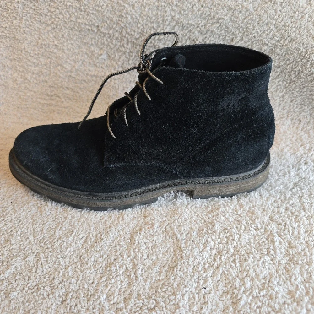 Sorel Men's Black Ankle Boots Madson II Chukka Suede NM2281‎ Sz 8.5